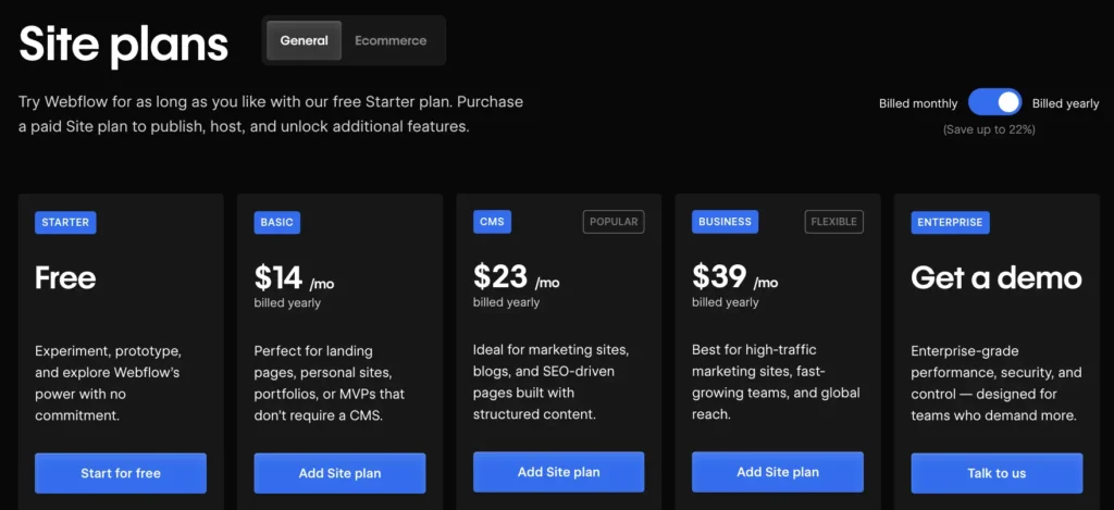 webflow-prix-vitrine